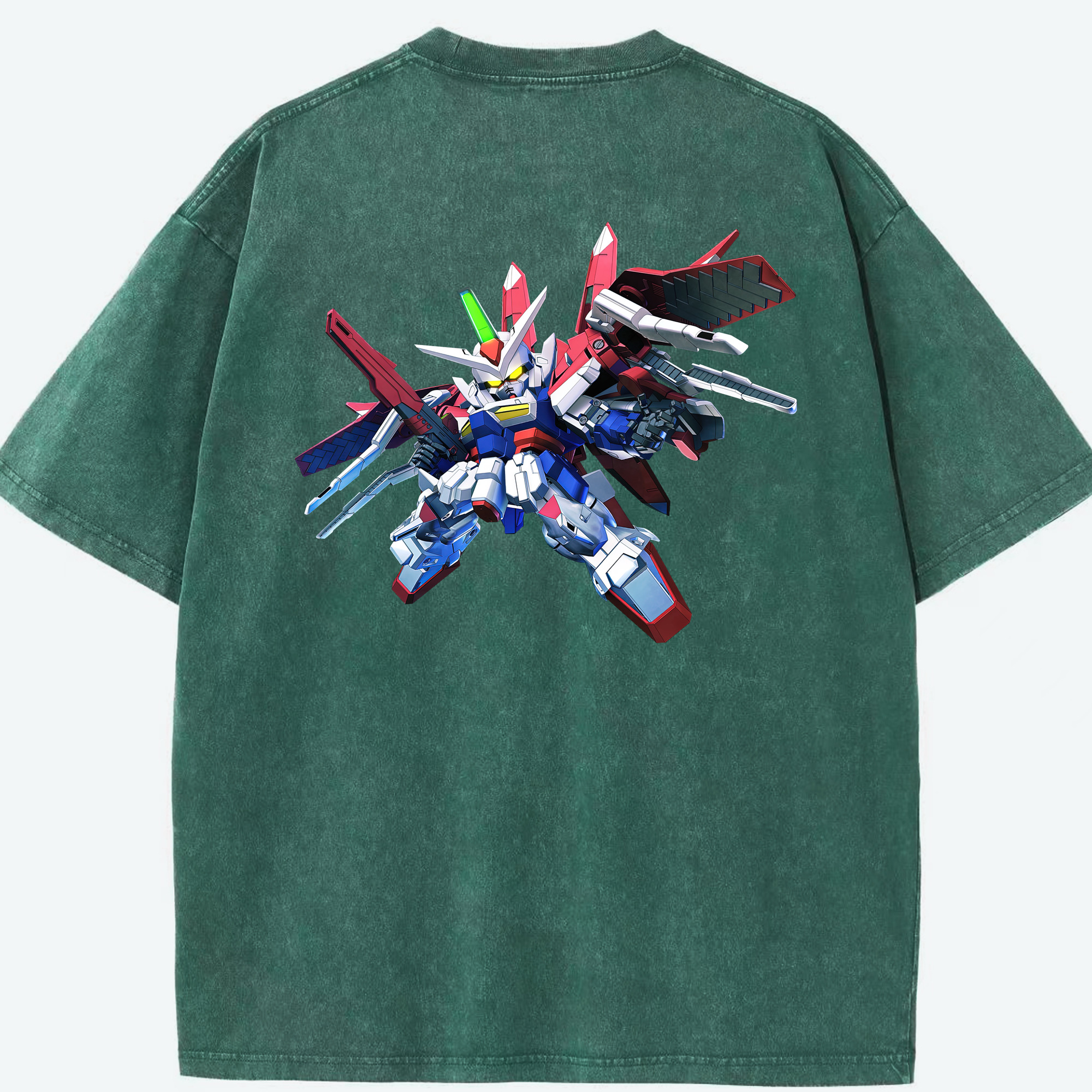 （画像用） 機動戦士ガンダム Mobile Suit Gundam 綿100% ヴィンテージ風 半袖Tシャツ（背面プリント）